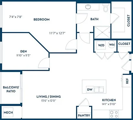 1 Bedroom | 1 Bath | 993 SF 1 Bedroom | 1 Bath | 993 SF