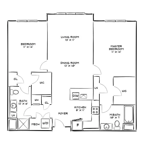 Floor plan Design 2L - W
