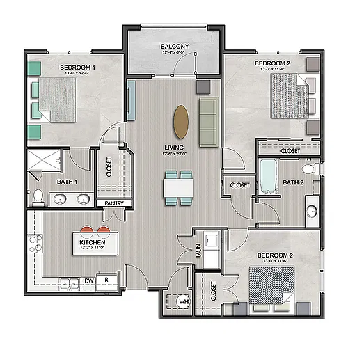 Floor plan 3 bedroom