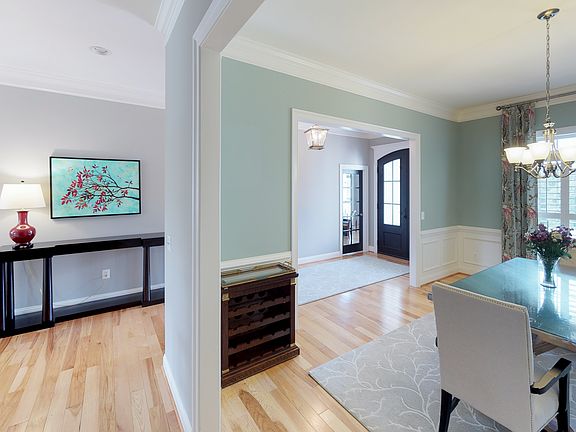 View through dining to foyer