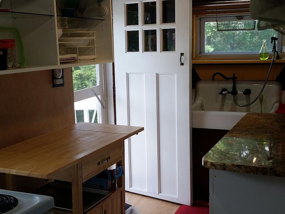 Door to deck from kitchen