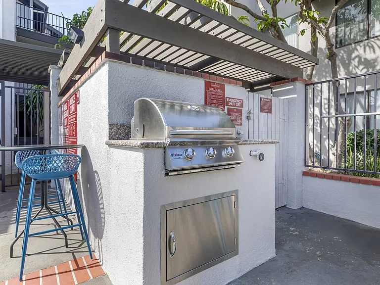 Grill, chill, and unwind in style at Independence Plaza - where every patio is a personal oasis.