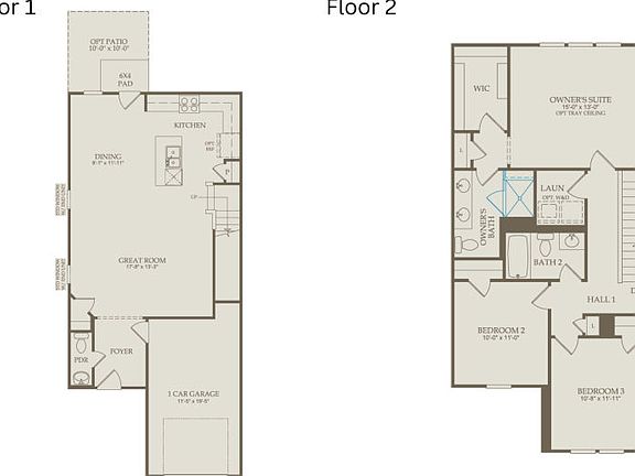 Floor Plan Level 1 Level 2