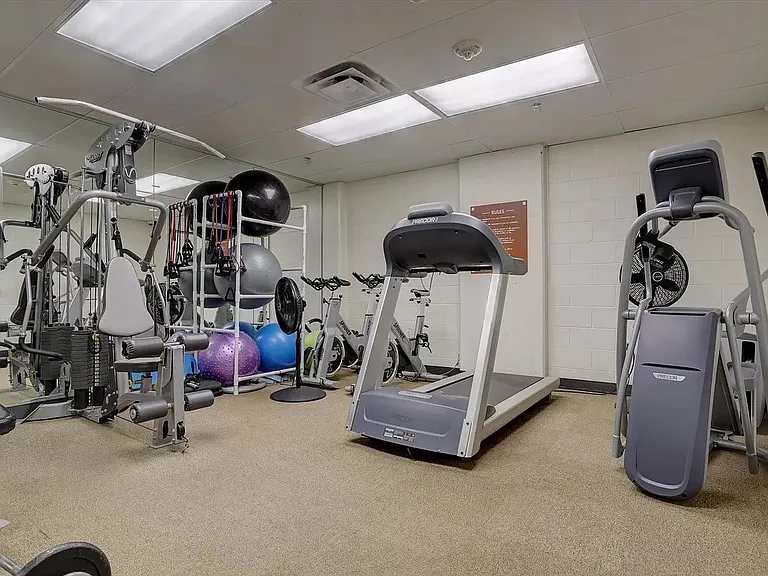 Gym in the building