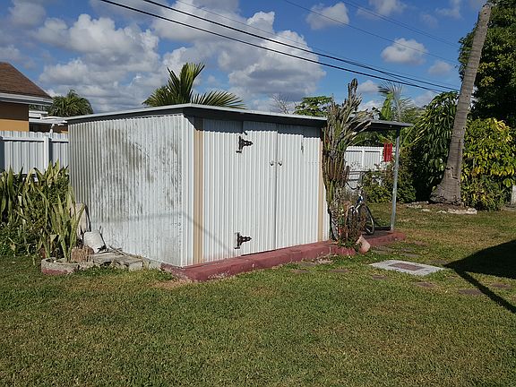 Aluminum Shed for storage.