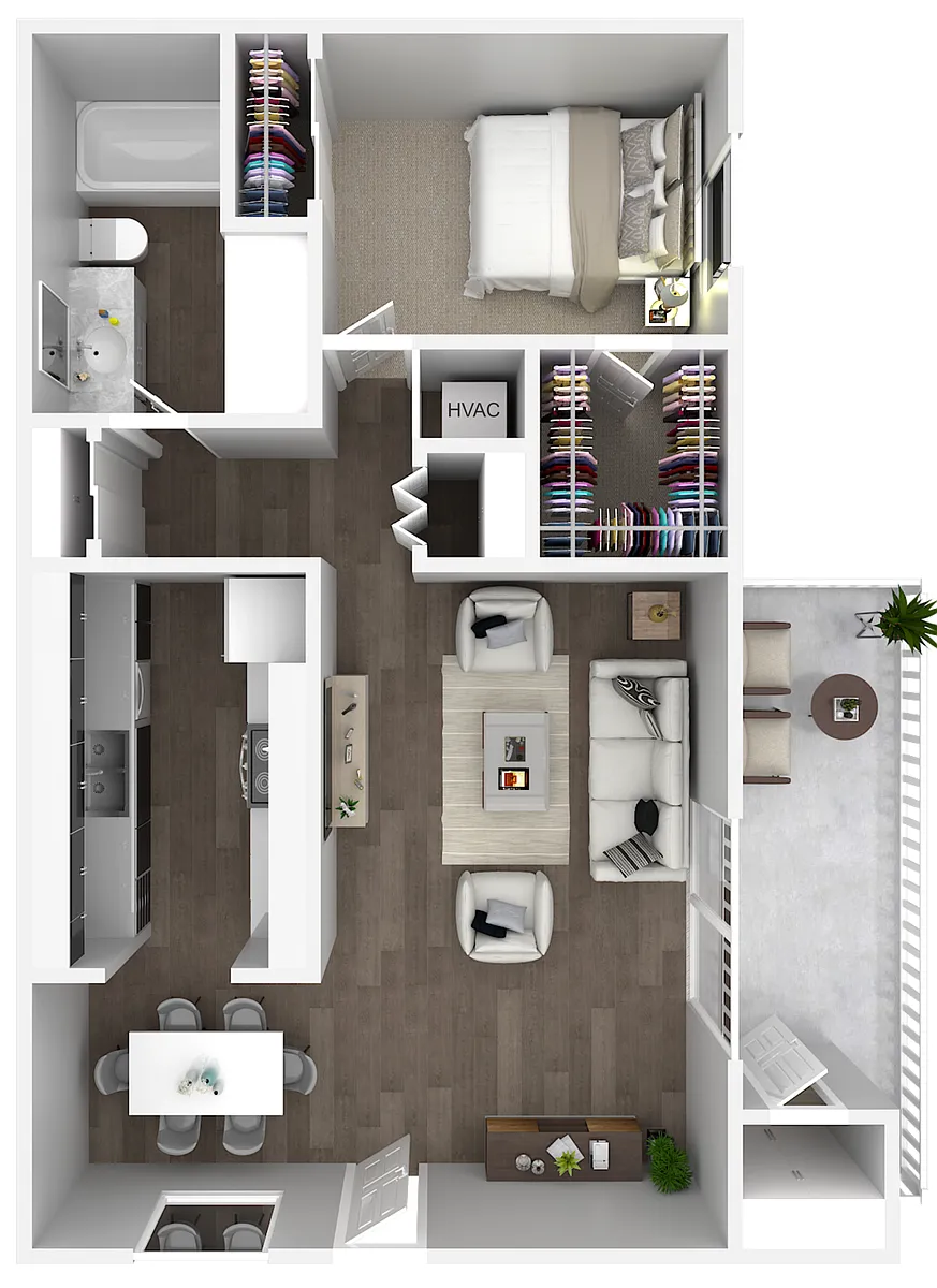 Floor plan 1X1