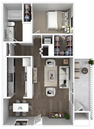 Floor plan 1X1