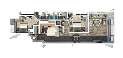 Floor plan 3 Bedroom 2.5 Bath