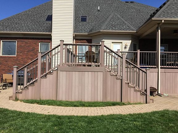 Trex Deck with Dual Stairway