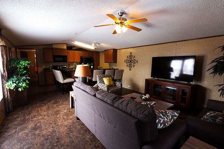 your home has central air a very large living area open to t