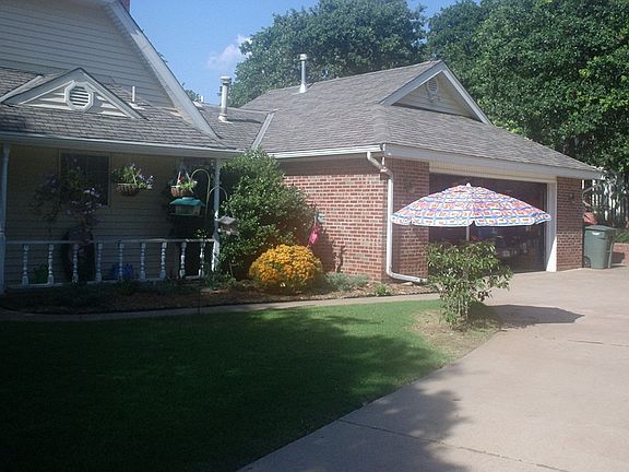 Attached two car garage