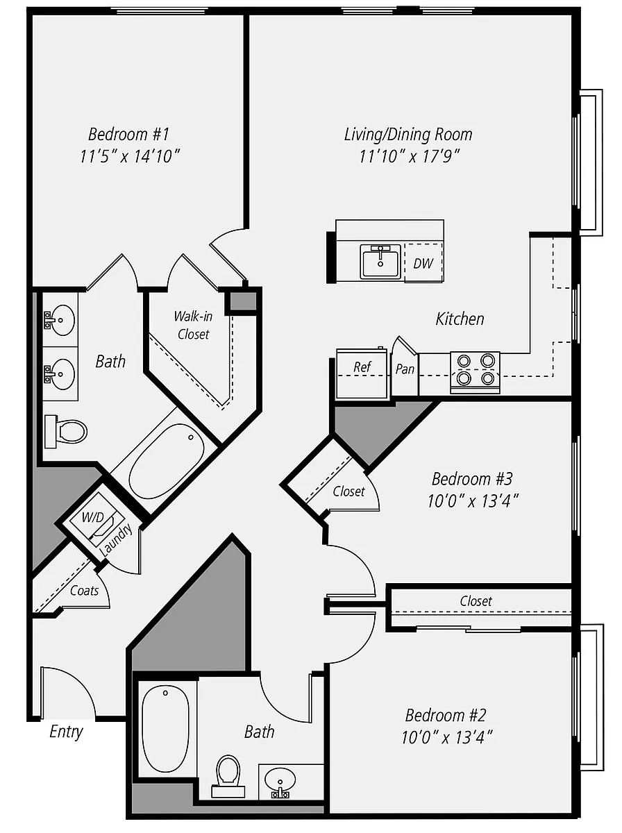 Floor plan C1-2-A01
