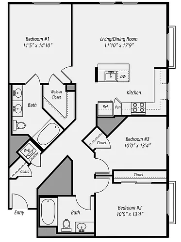 Floor plan C1-2-A01