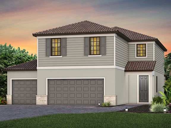 Exterior FM1 with optional stone and 3rd car garage