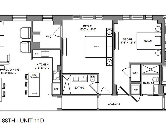 5th image of 215 W 88th St APT 11D