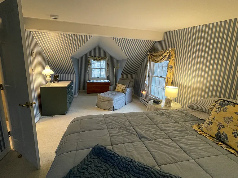 Bedroom 2 (Queen bed, 1 standard closet, 1 dresser, 1 bureau, 1 cedar chest)