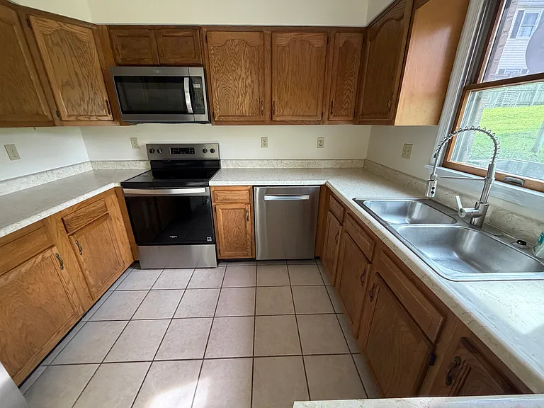 Spacious kitchen with with plenty of light
