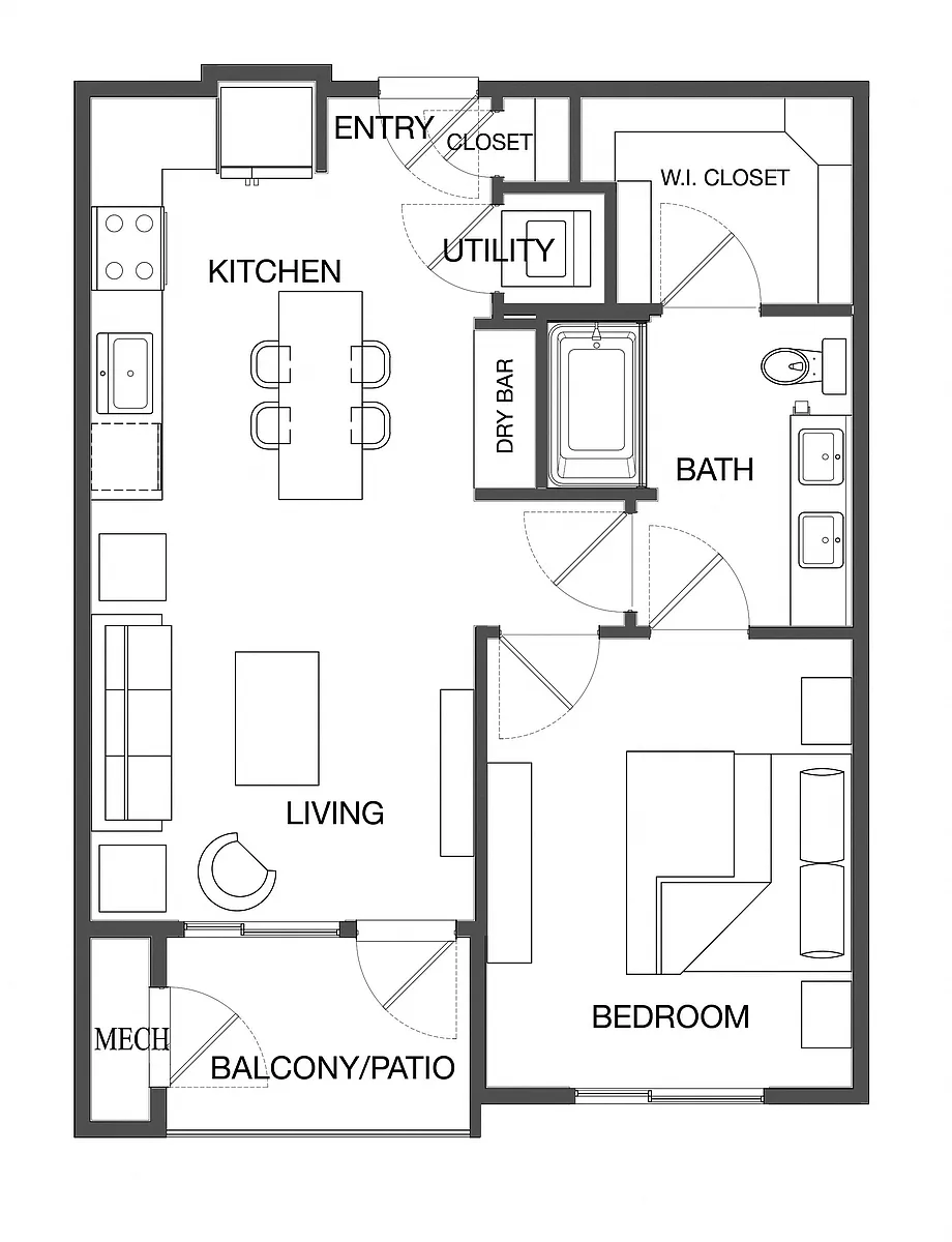 Floor plan The Blair