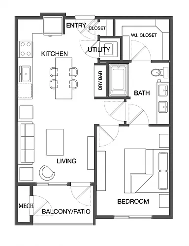 Floor plan The Blair