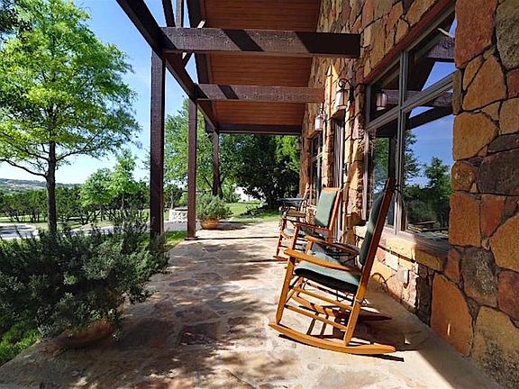 Looking north from the patio over the Texas hill country