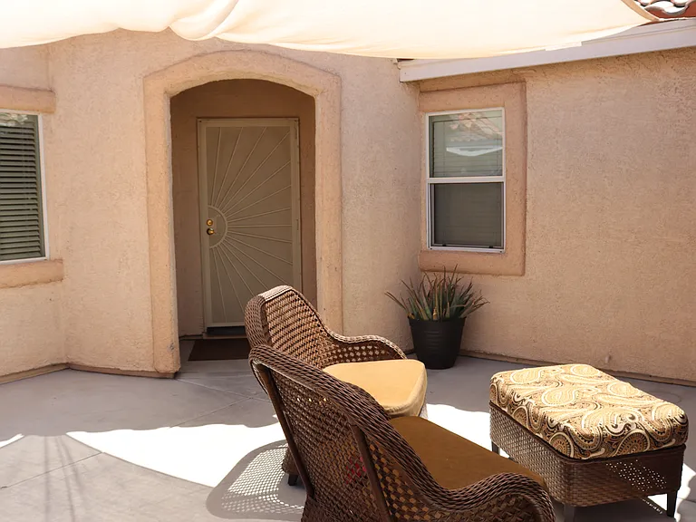 COURT YARD WITH FIREPLACE