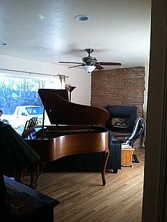 Refinished oak floors