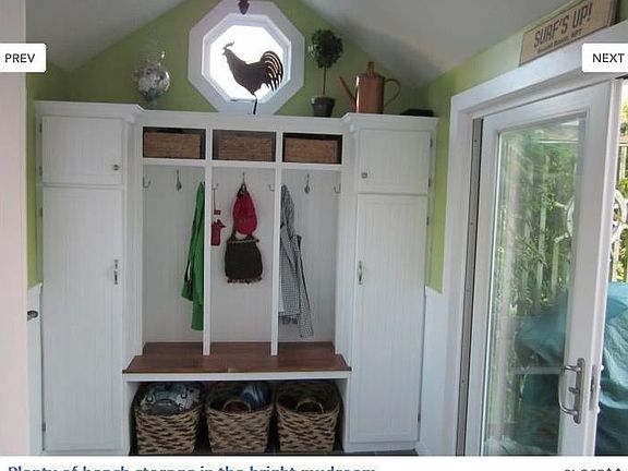 Newly remodeled mudroom