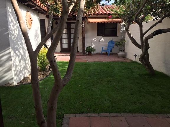 Private, high walled, yard.