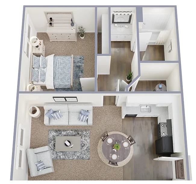 Floor plan 1 Bedroom