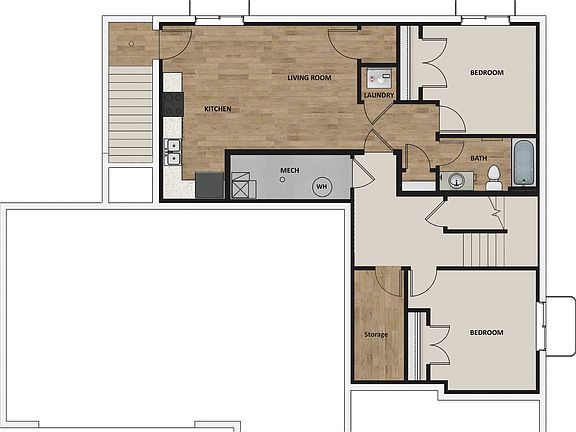 Optional Rental Suite ADU In Basement