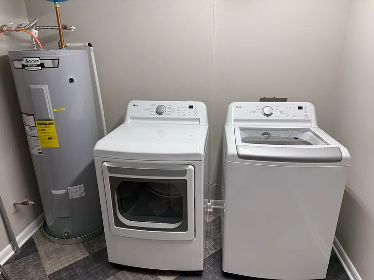 Washer, Dryer & 50 gallon water heater