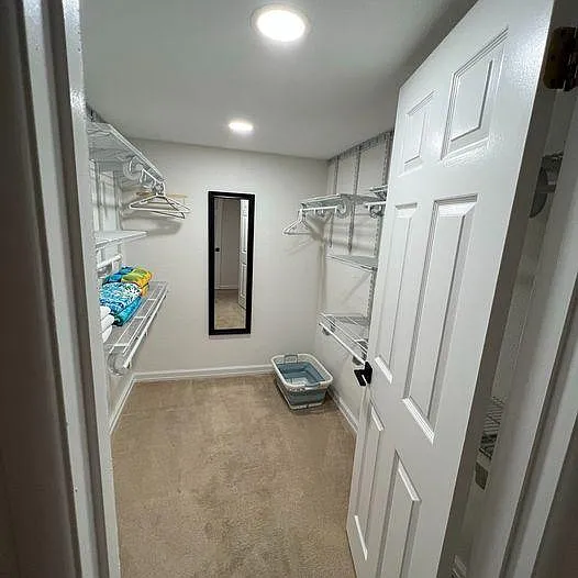 Large walk in closet
