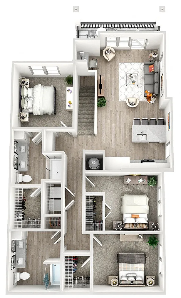 Floor plan C1B