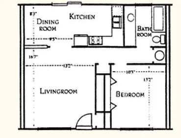 Floor plan One Bedroom
