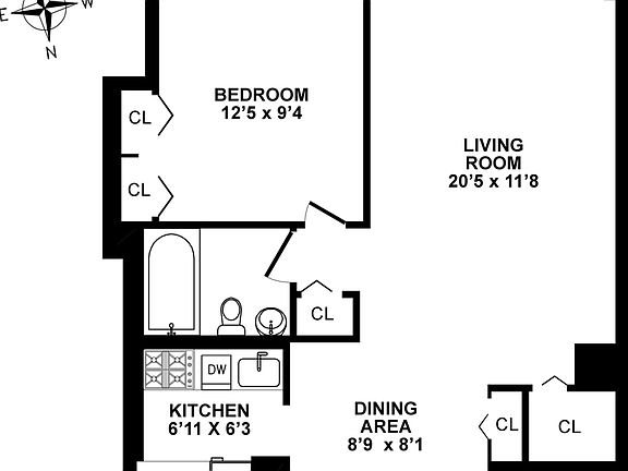 2nd image of 230 W 55th St APT 25A