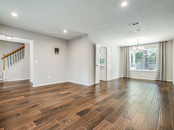 This dual space can be used in a variety of ways...perfect for a living dining combo, a study space, or however you choose to use it!