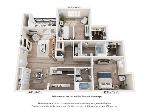 Floor plan The Sequoyah