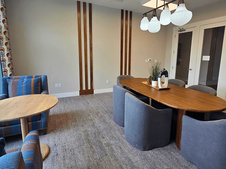 Clubhouse conference room at Greenwood Commons in Delaware, OH.