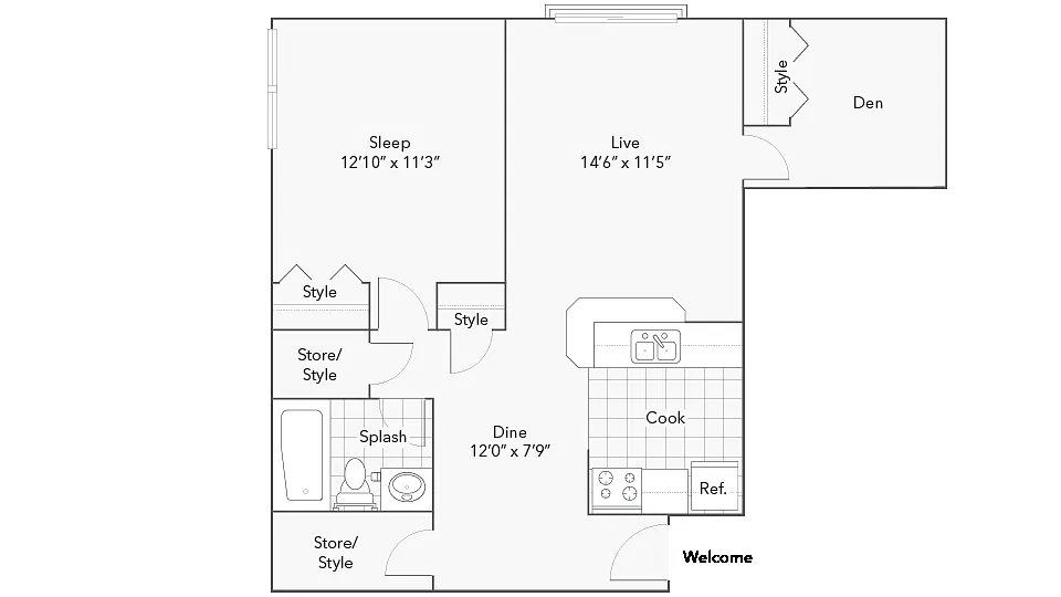 Floor plan Reed