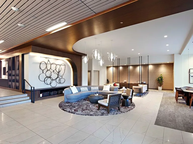 Lobby and leasing area