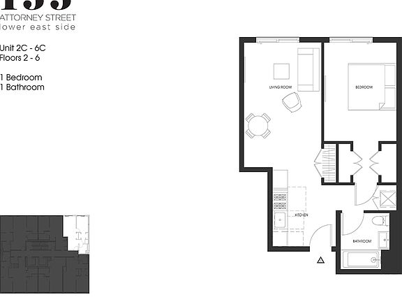 2nd image of 155 Attorney St APT 3C