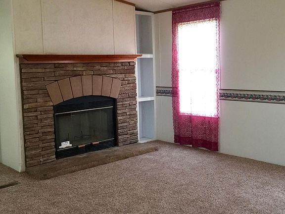 Stone Covered Fireplace