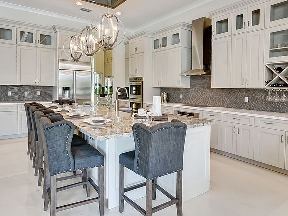 Kitchen with sprawling island