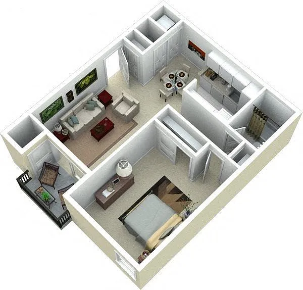 Floor plan The Soleil - Renovated