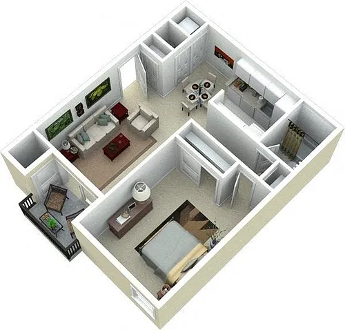 Floor plan The Soleil - Renovated