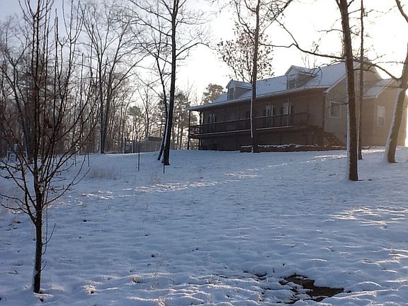 House in snow dusting