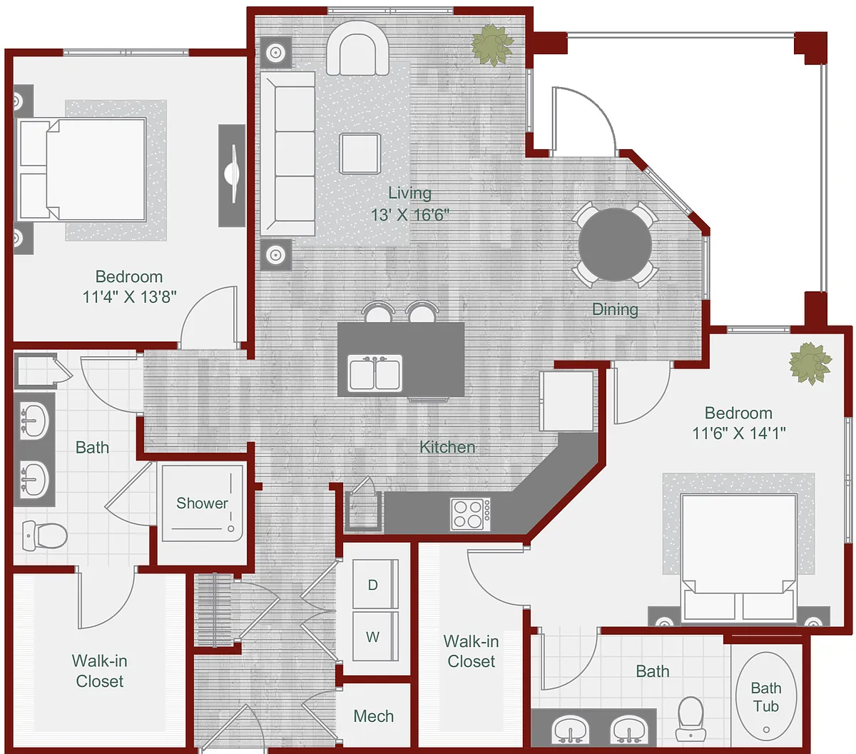 Floor plan B3-1