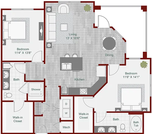Floor plan B3-1