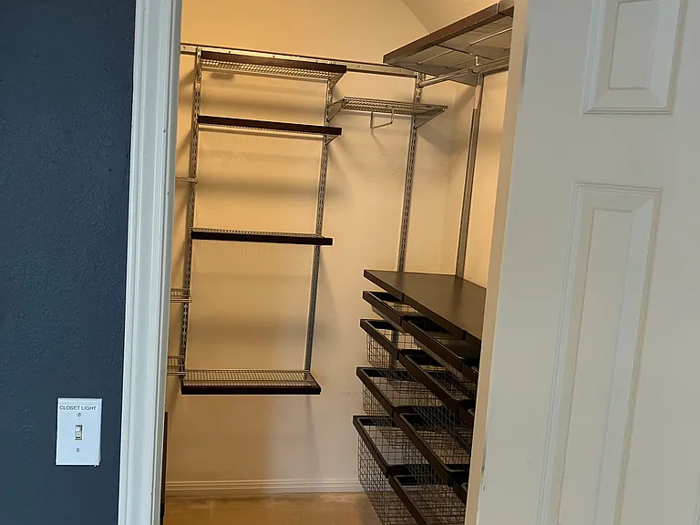 Master bedroom closet