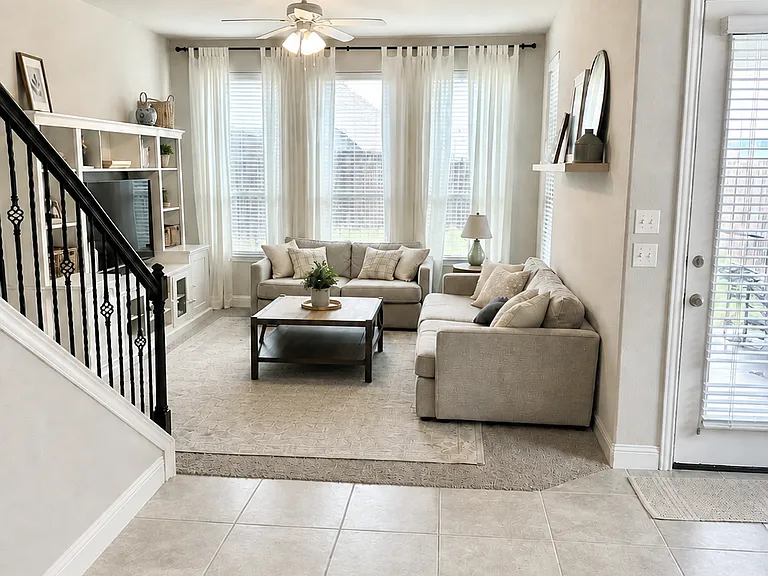 open concept family room